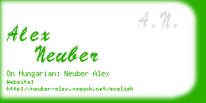 alex neuber business card